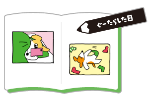 ぐーたらした日