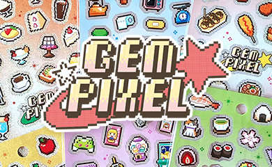 ジェムピクセルステッカー