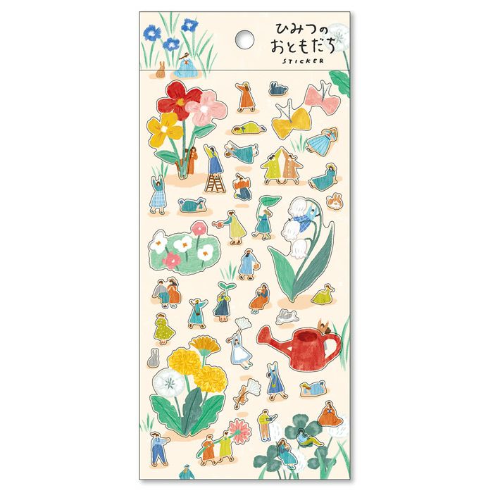 ひみつのおともだちステッカー 82155 ひみつのお花摘み | マインド
