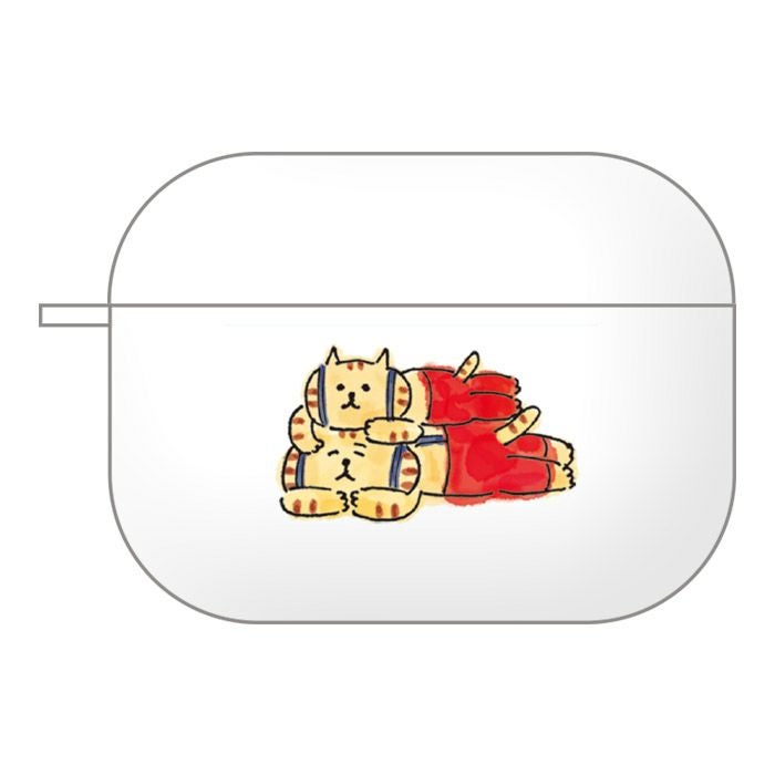 ◇受注生産◇ ≪送料込み≫ AirPods Proケース ごろごろにゃんすけ