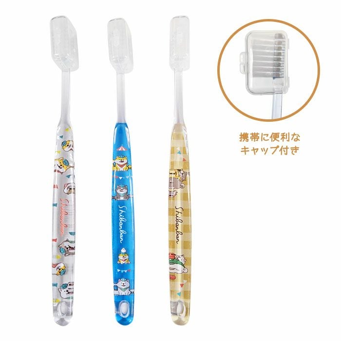 秋満開の風に舞う / ばんばんし オンラインストア＆催事限定 歯ブラシ 3本セット 61617 しばんばん