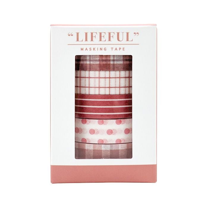 ライフフル マスキングテープ ボックスセット 95173 red life