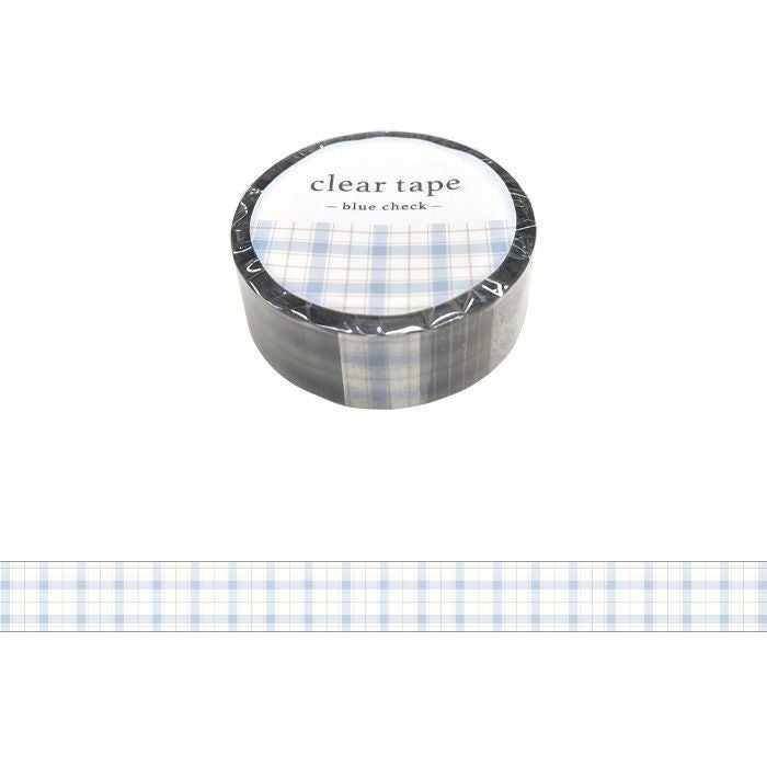 ‼️‼️イブ様ご確認用‼️‼️ クリアテープ 15mm幅 95181 blue check | マインドウェイブオンライン