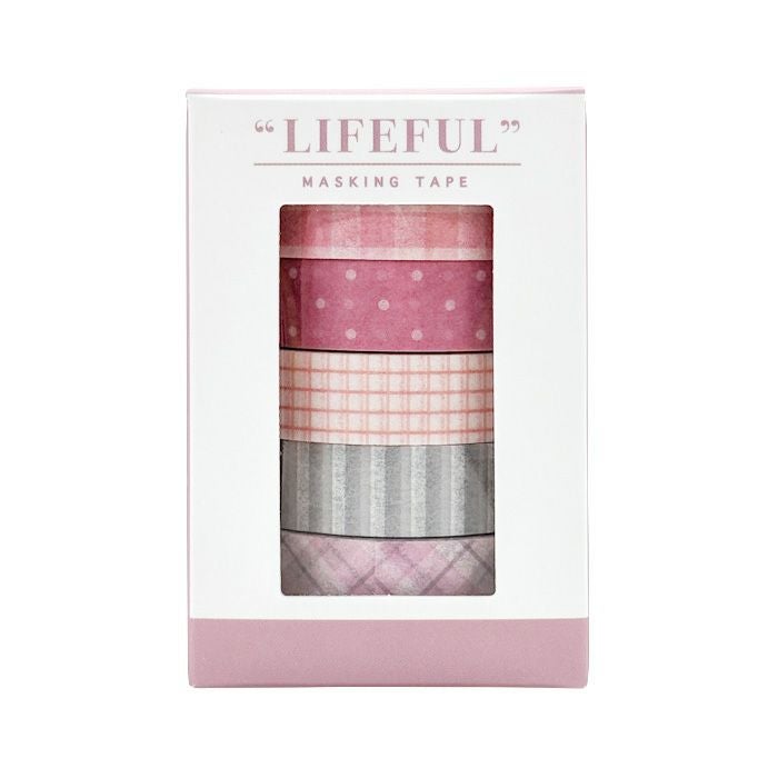 ライフフル マスキングテープ ボックスセット 95172 pink life