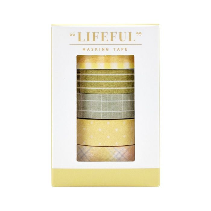 ライフフル マスキングテープ ボックスセット 95174 yellow life