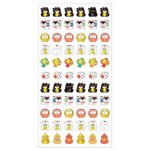 にっぽん いっぱい プチプチシール 78234 まねきねこ | マインド