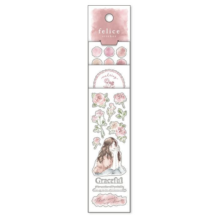 フェリーチェ ステッカー 81532 flower pink | マインドウェイブ