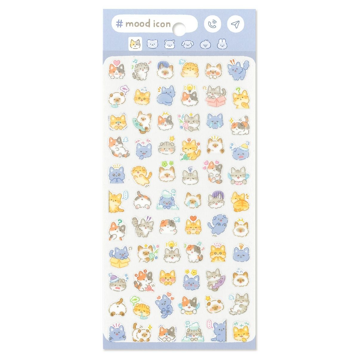 ムードアイコンステッカー ねこ | マインドウェイブオンラインストア