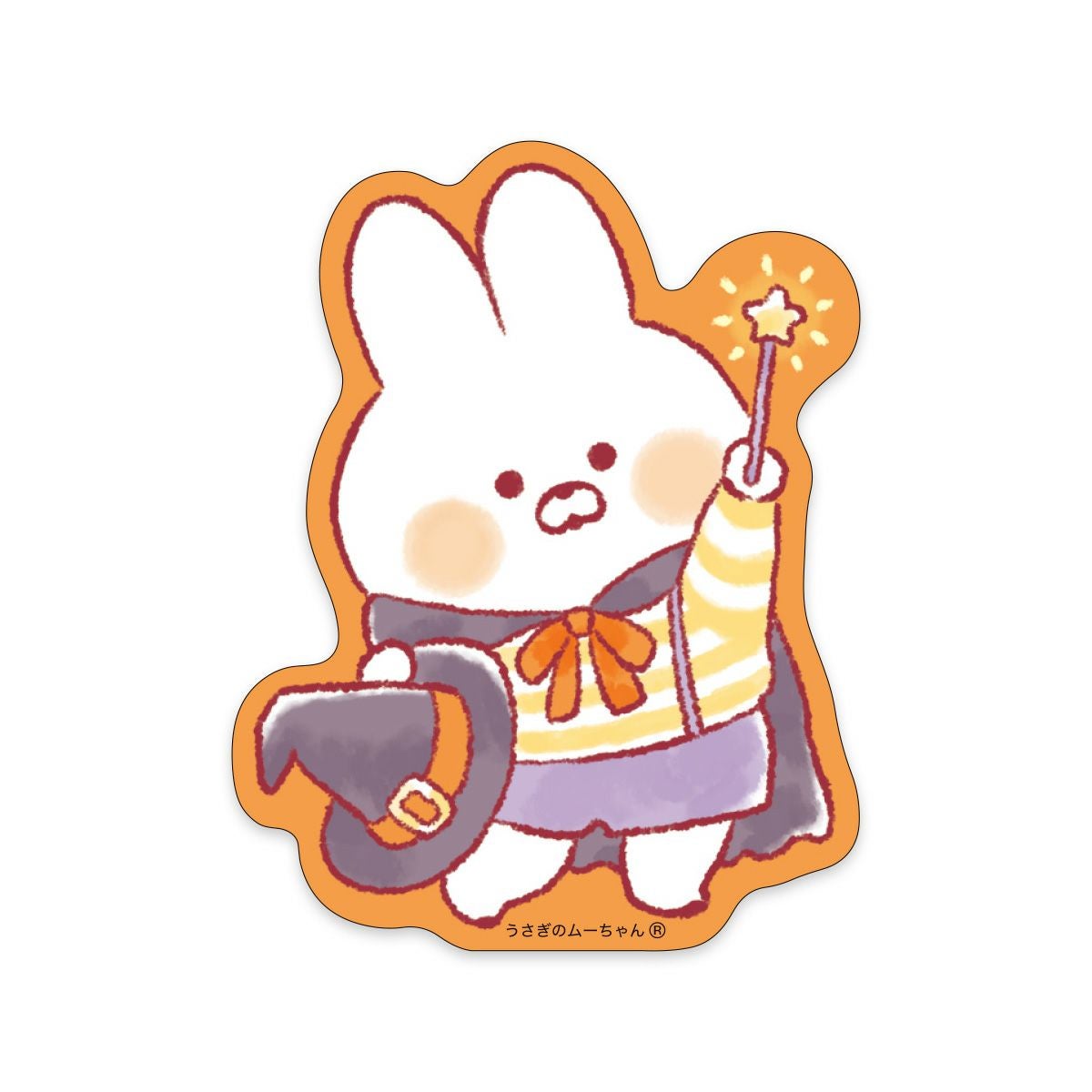 オンラインストア限定 月替わりステッカー 10月 うさぎのムーちゃん