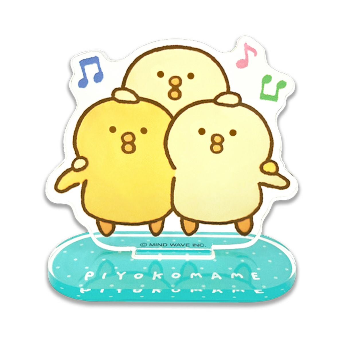 ぴよこ　523330 サイドアクリル オンラインストア＆催事限定 アクリルスタンド ぴよこ豆 3人組