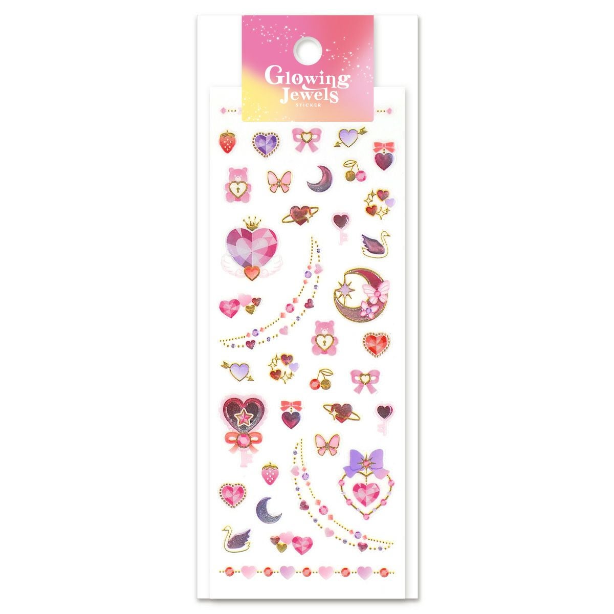 グローイングジュエルズステッカー lovely | マインドウェイブ