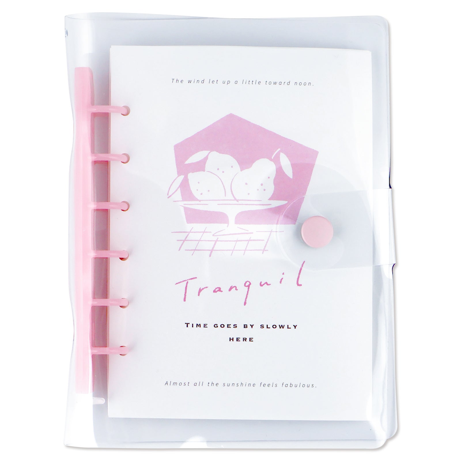 ♡かなた♡様　バインダー　ピンク　白　ハンドメイド Bine A6クリアバインダー スライドリング pink | マインドウェイブ