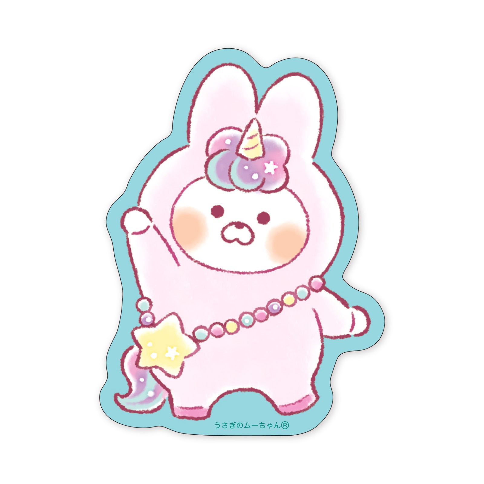 うさぎのむーちゃん　限定ステッカーセット オンラインストア限定 月替わりステッカー 4月 うさぎのムーちゃん