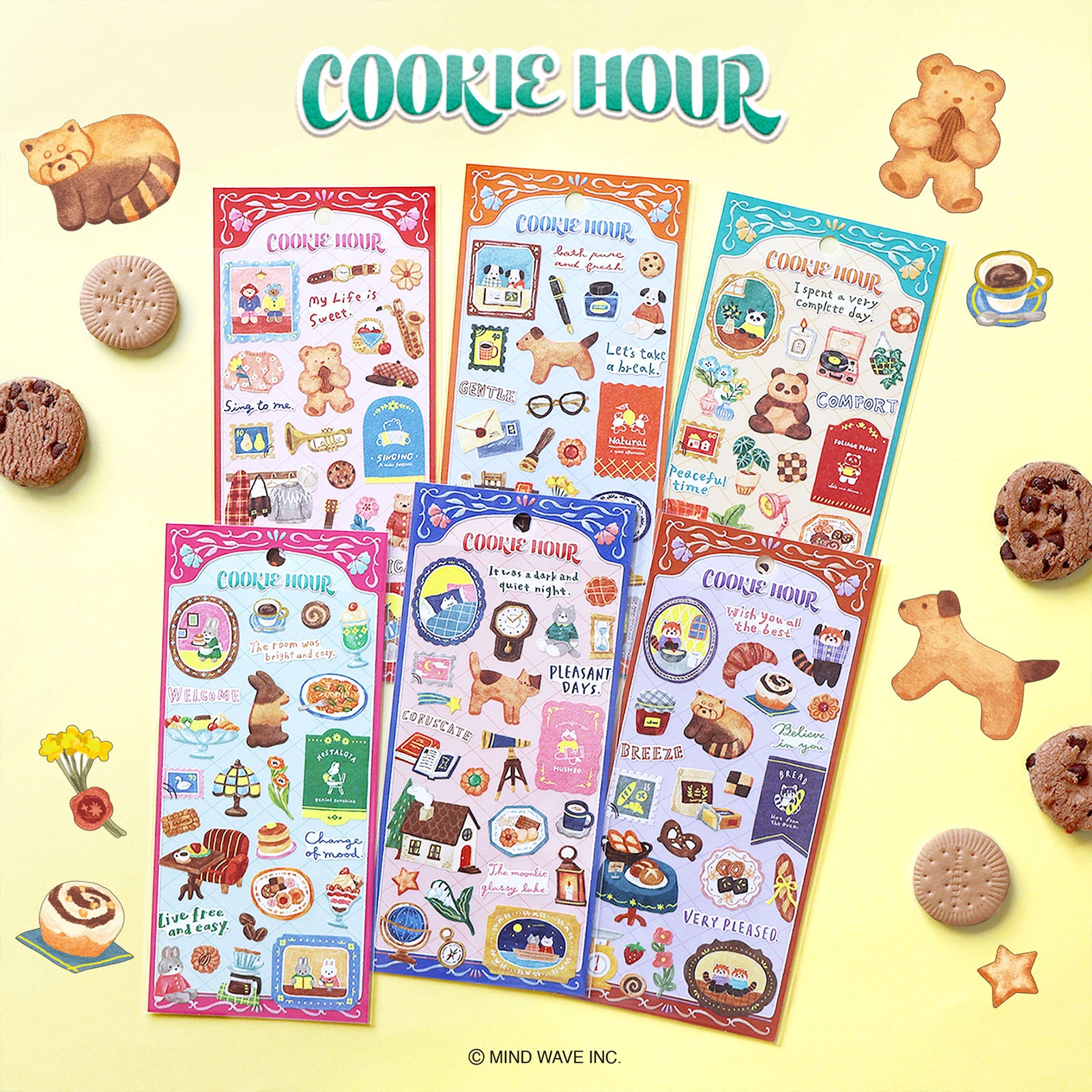 SHINee 2013年　クッキー封入ステッカー　テミン&ジョンヒョン2点セット まとめ買い】クッキーアワーステッカー (全6種類) | マインドウェイブ