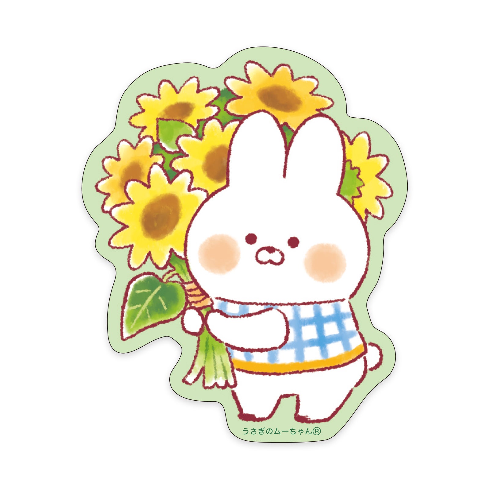 オンラインストア限定 月替わりステッカー 8月 うさぎのムーちゃん